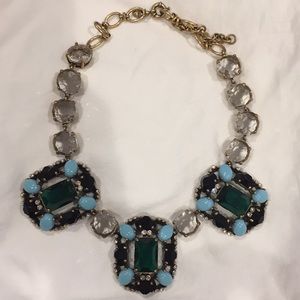 J.Crew Crystal and Cabochon Necklace